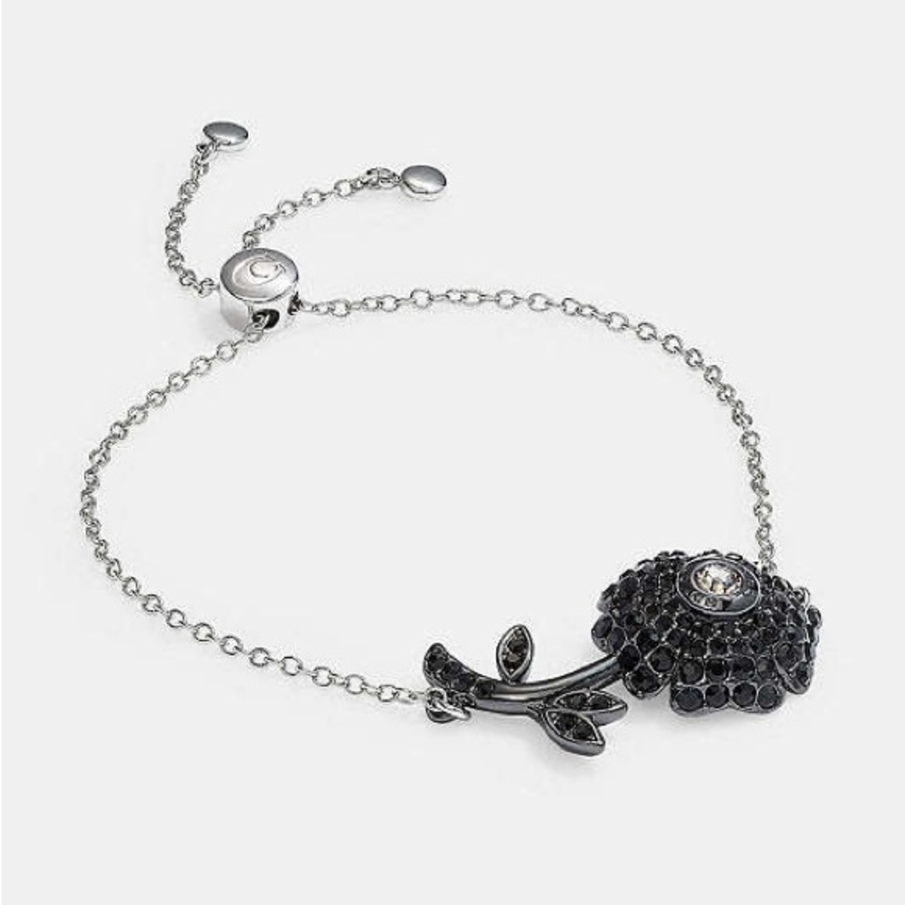 NEW COACH SPARKLING DAISY SLIDER BRACELET